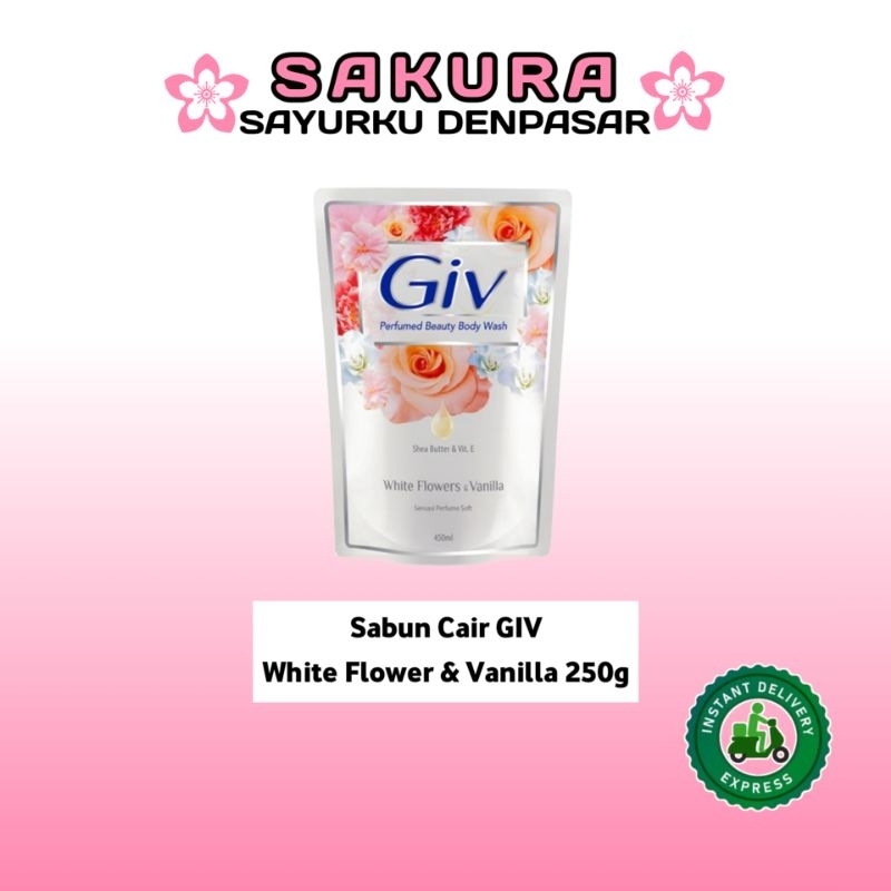 Sabun Cair GIV White Flower & Vanilla 250g - SAKURA