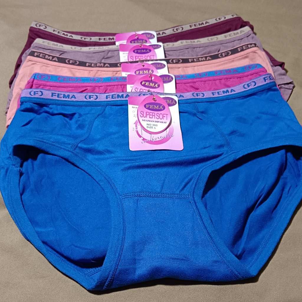 CD FEMA 393 ❘ Celana Dalam Fema Wanita Premium ❘ Daleman Remaja Dewasa Katun ❘ CD Perempuan Katun