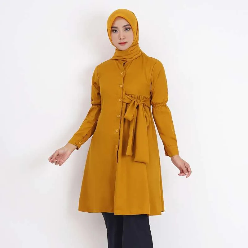 Baju Wanit Talleta Tunik Bahan Rayon Crinkle