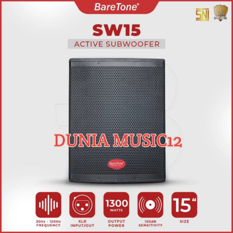 Subwoofer Baretone Sw15 Original Subwoofer Baretone 15inch