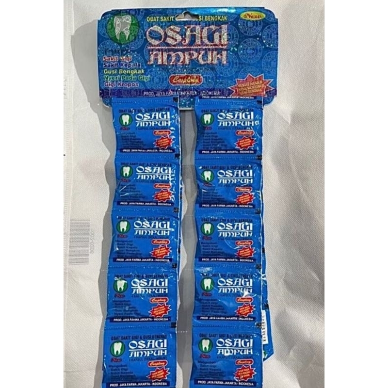 OSAGI biru obat sakit gigi gusi bengkak
