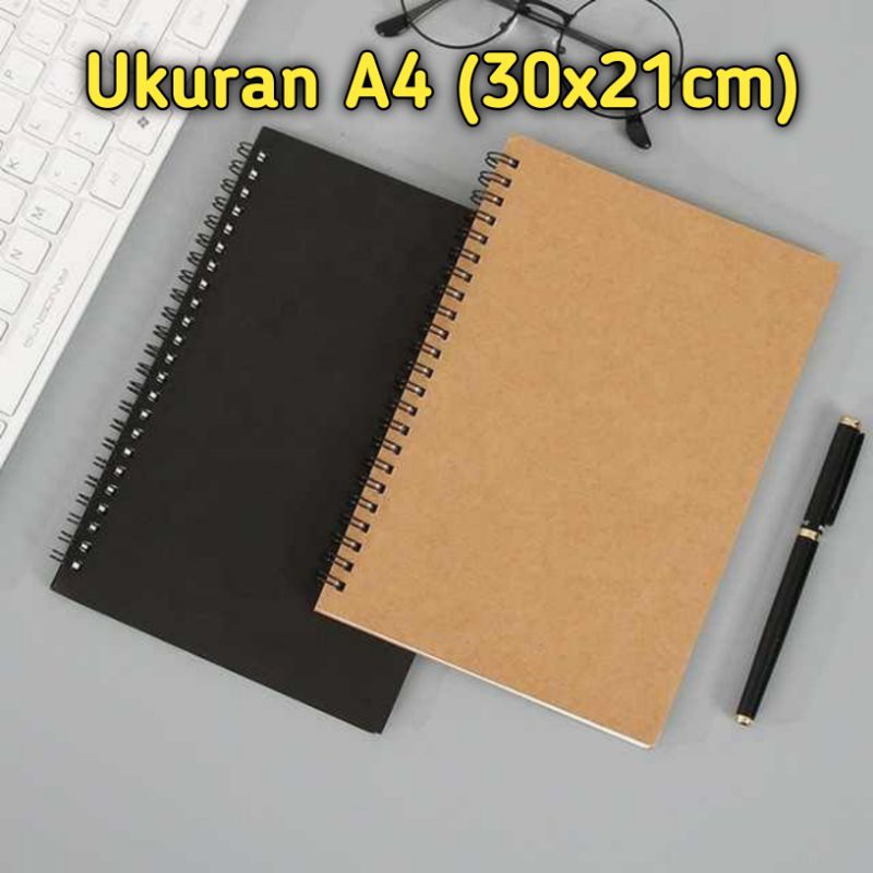 

NOTEBOOK A4/BUKU CATATAN A4/JURNAL A4 HVS /NOTEBOOK MURAH/STATIONARY