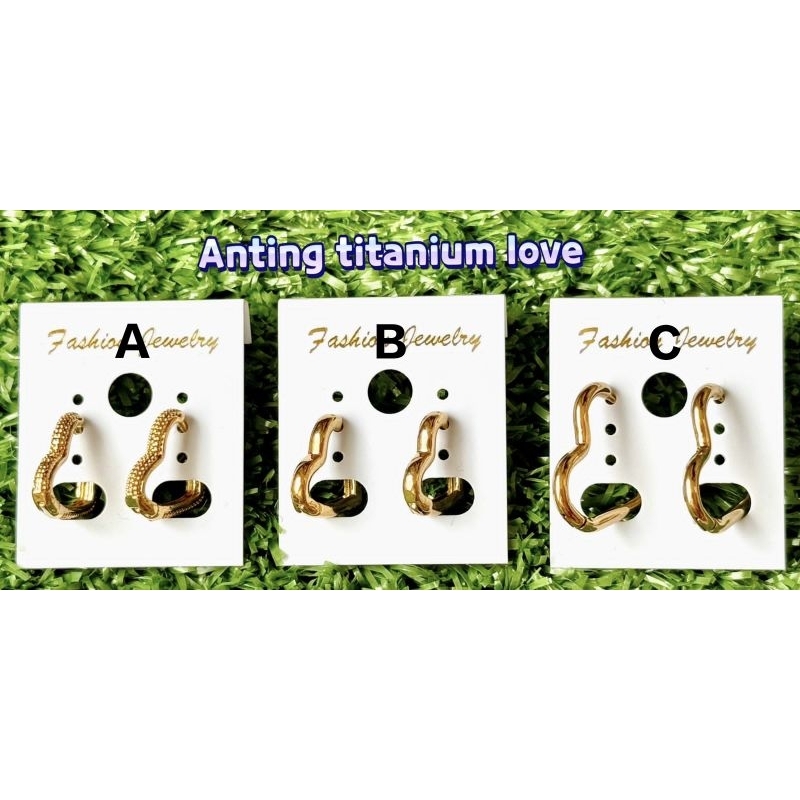 Anting titanium love