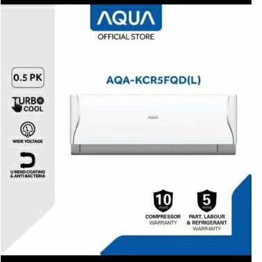 Aqua AQA-KCR5FQD(L) AC Split 1|2 PK Standard Turbo Cool