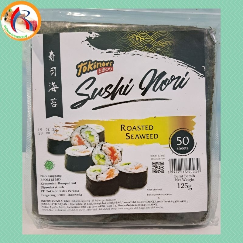 

TOKINORI Sushi Nori 50 Lembar HALAL |Gimbab Nori