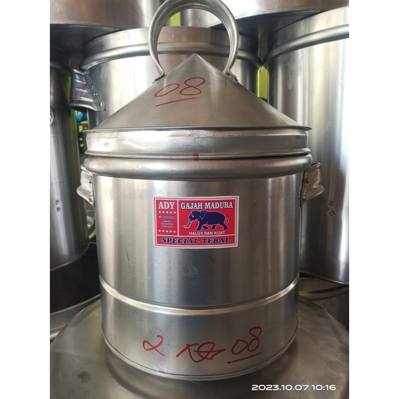 Dandang Nasi 2kg Aluminium tebal