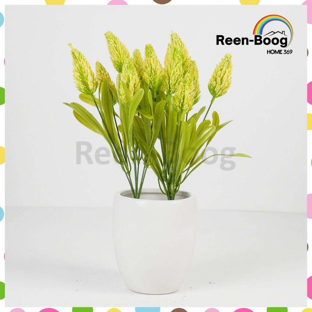 REENBOOG-Bunga Lavender Gembul X7 Hiasan Meja Makan Ruang Tamu Caffe Bung Mewah Aesthetic Bahan Plas