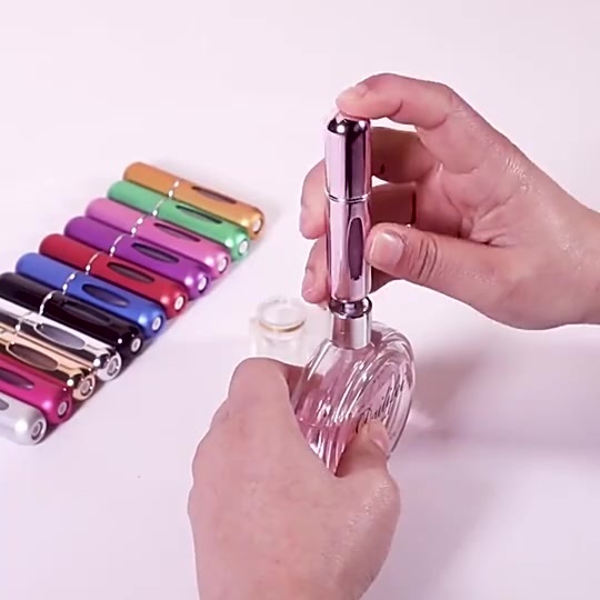 Grosir Alat Penyemprot Parfum Semprot Perjalanan Isi Ulang Portabel/Botol Semprot Parfum Aluminium
