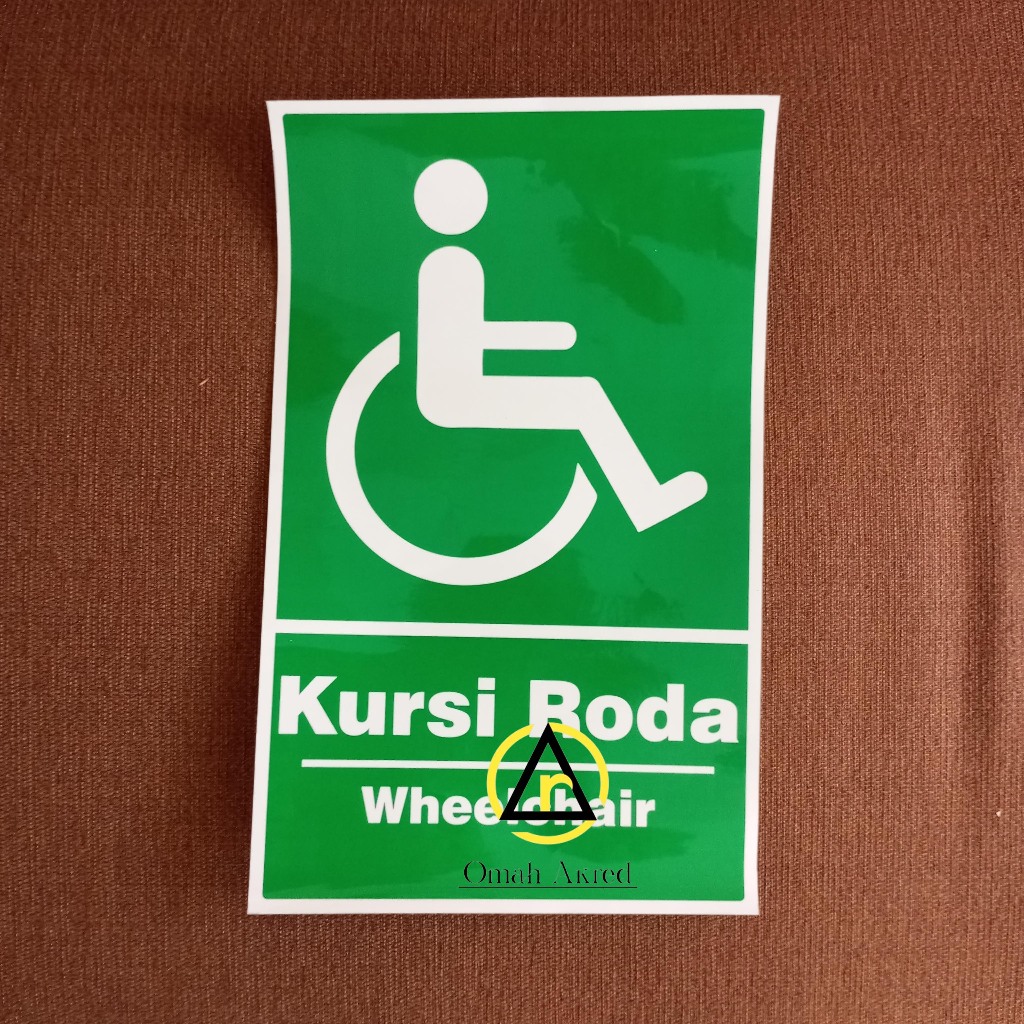 

Stiker Kursi Roda - Stiker Wheelchair - Tempat Kursi Roda