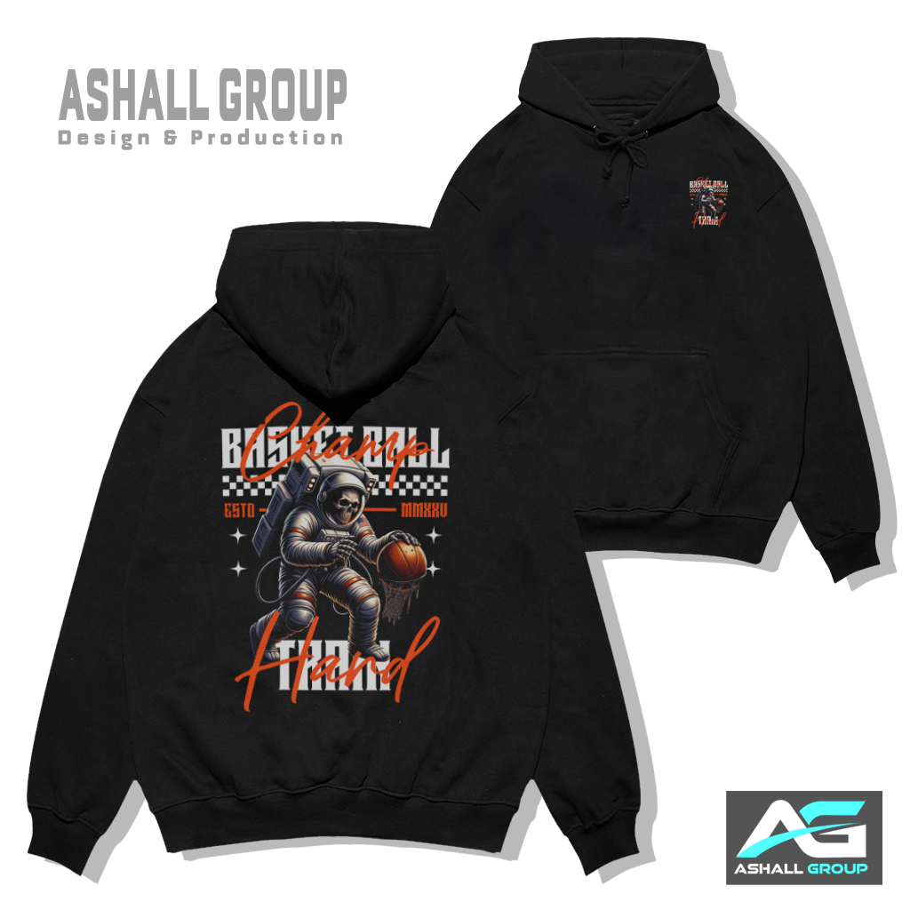 PROMO Hoodie Distro Basket Ball Hitam Premium Quality Hoodie Tulisan Hoodie Sablon Hoodie Murah Pria
