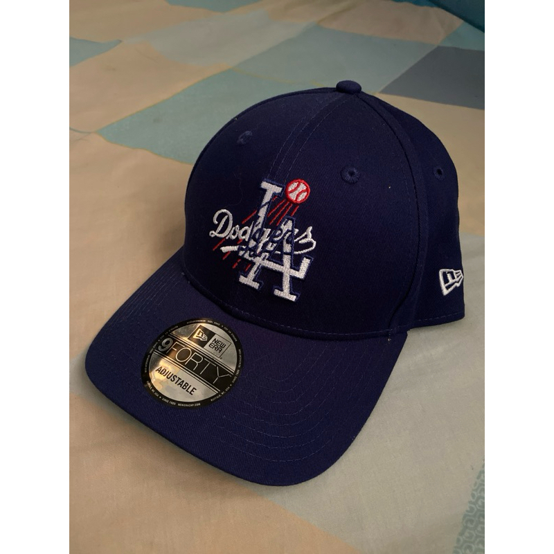 Topi New Era LA Dodgers Double Logo Royal Blue Second Original