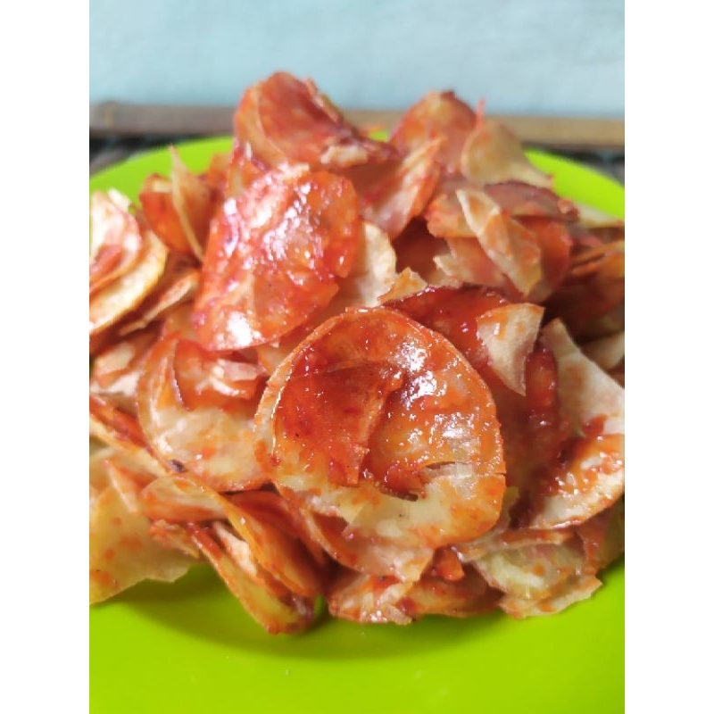 

250 gram KERIPIK SINGKONG PEDAS/KERIPIK SINGKONG BALADO