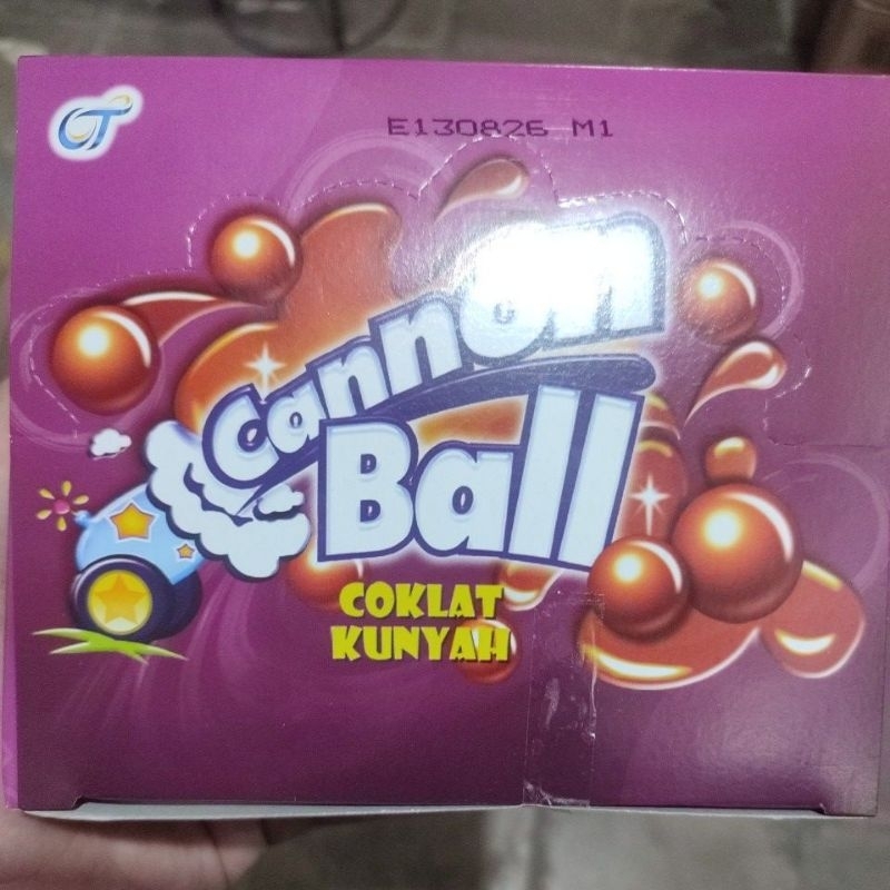 

Cannon Ball Coklat Kunyah Isi 24pcs