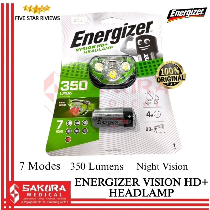 ENERGIZER VISION HD+ HEADLAMP
