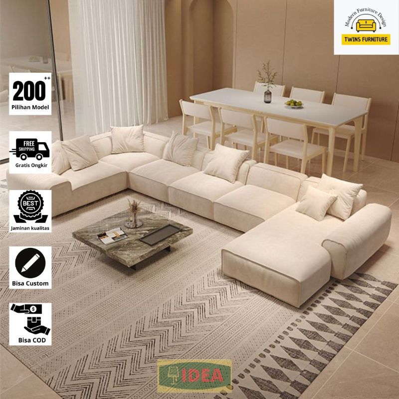IDEA - Sofa Letter U Jumbo/Sofa Keluarga