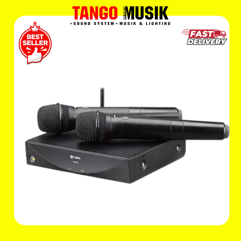 MIC WIRELESS CAROL DW-25 ORIGINAL / MIC WIRELESS KARAOKE 2 GAGANG / MIC KARAOKE PIDATO CERAMAH ACARA