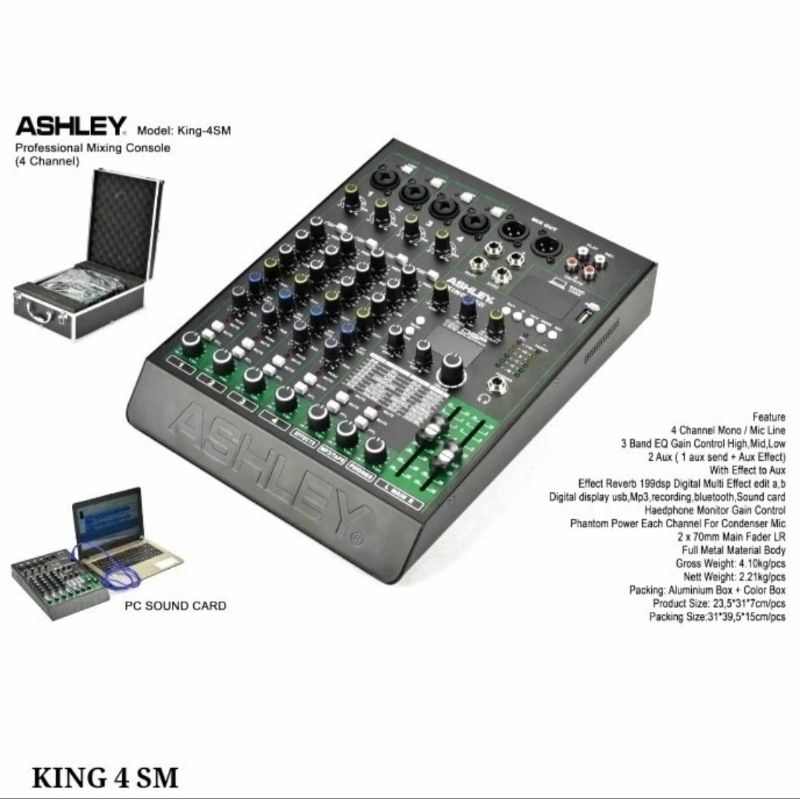 Mixer Ashley King 4 SM Original Ashley King 4SM - 4 Channel