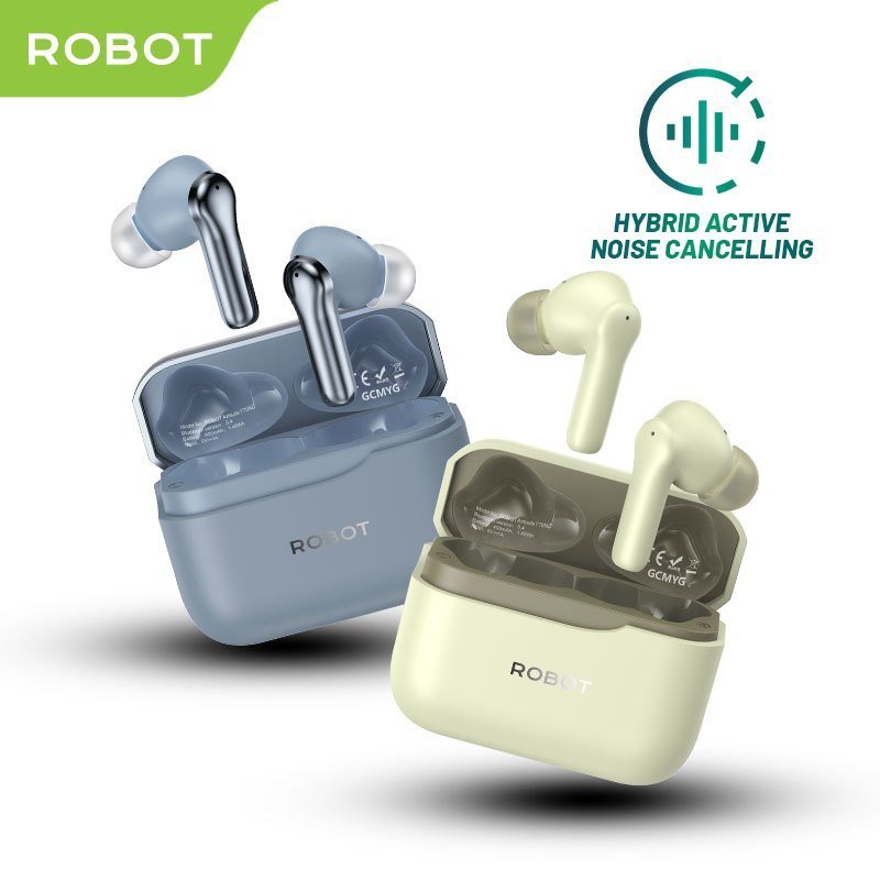 ROBOT TWS AIRBUDS T70NC Earbuds/Handsfree Bluetooth 5.4 ANC