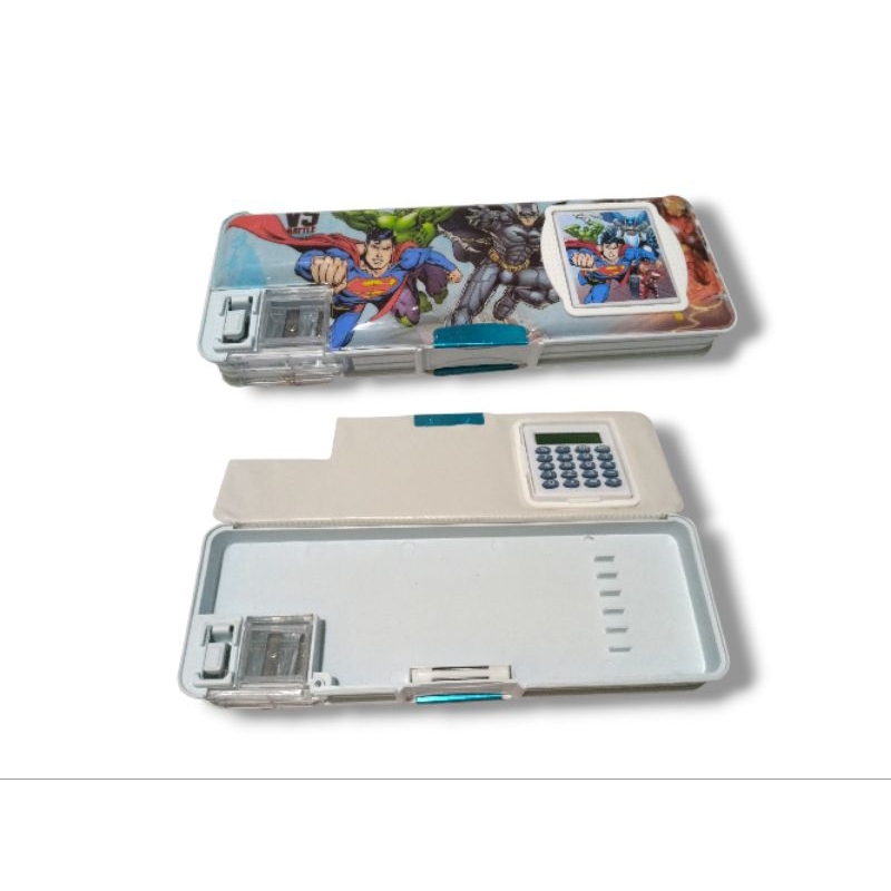 

kotak pensil + kalkulator + rautan karakter