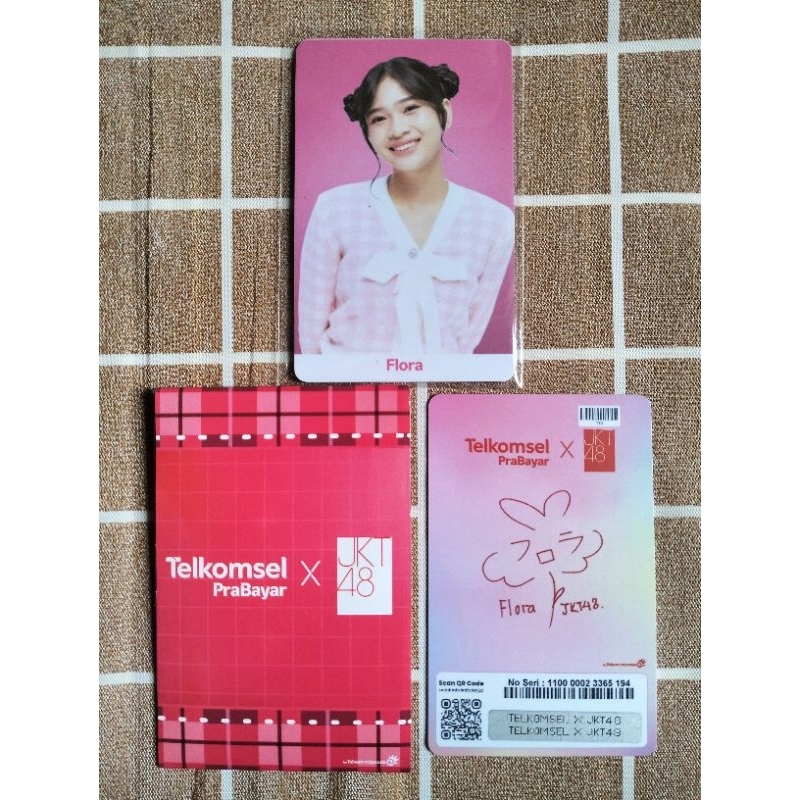 Photocard Telkomsel x JKT48 Flora (Photocard KuWOTA JKT48 Non Kuota)