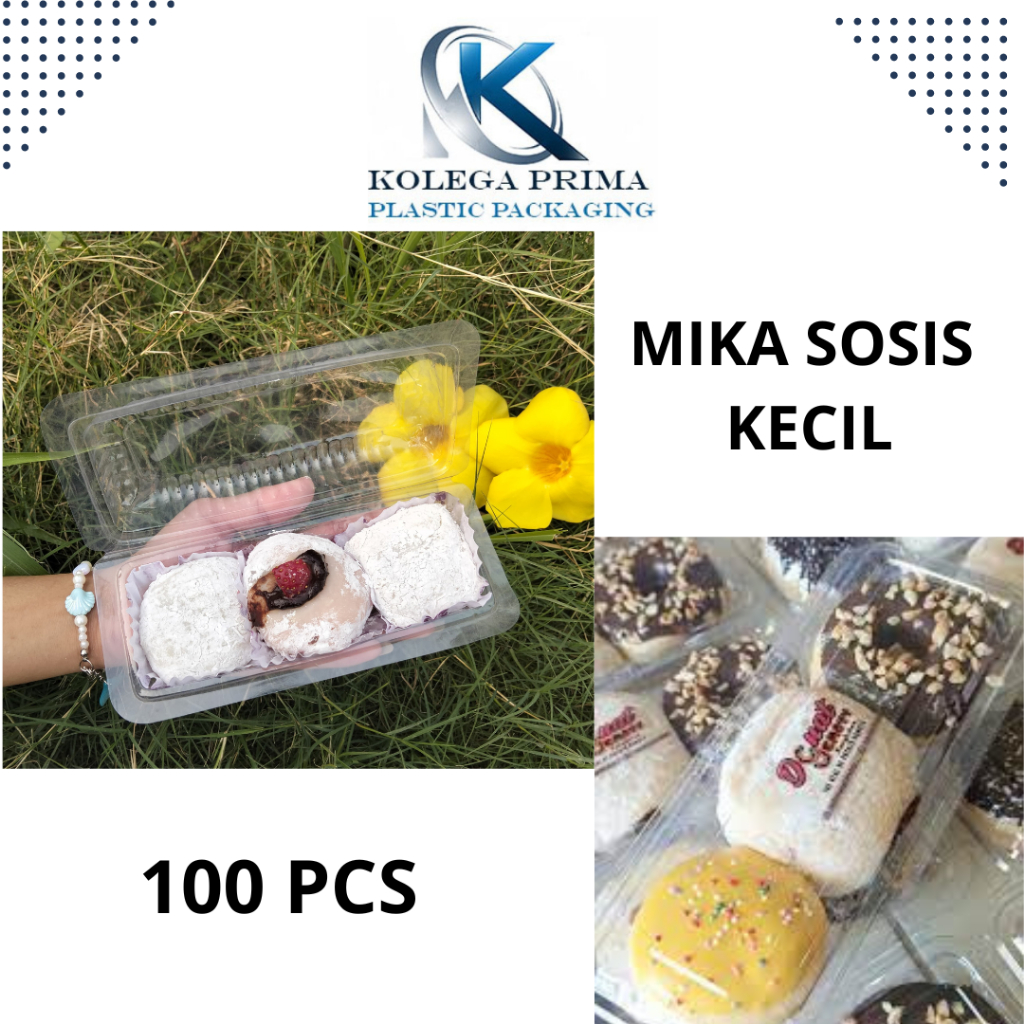 MIKA SOSIS KECIL/ MIKA DONAT ISI 3 BENING/ TRAY SOSIS BENING/ TRAY HOTDOG MINI ISI 100PCS