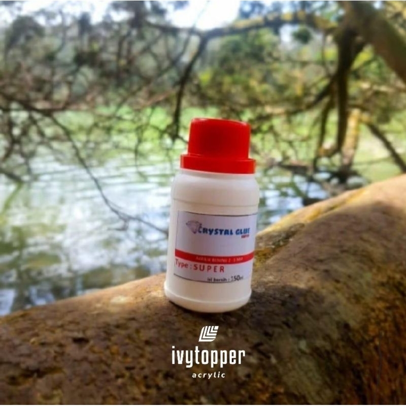 

Lem Crystal Acrylic SUPER BENING 150 mL plus suntikan