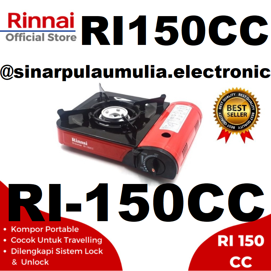 Rinnai Kompor Portable Portabel - RI-150CC / RI150CC / RI 150CC / RI 150 CC
