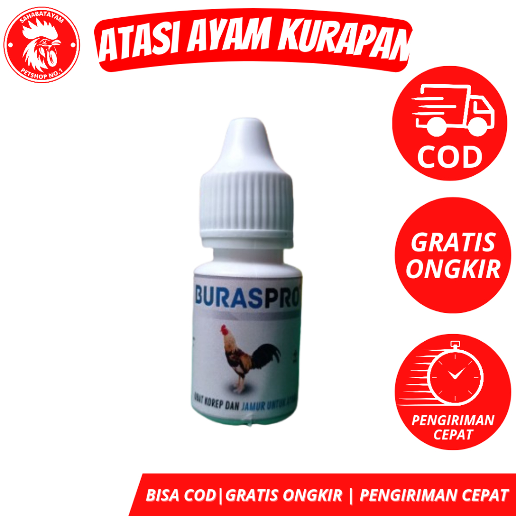 Ready stok Buras Pro Obat Kurap Ayam Obat Korep Ayam Obat Jamur Ayam Obat Ayam Bangkok