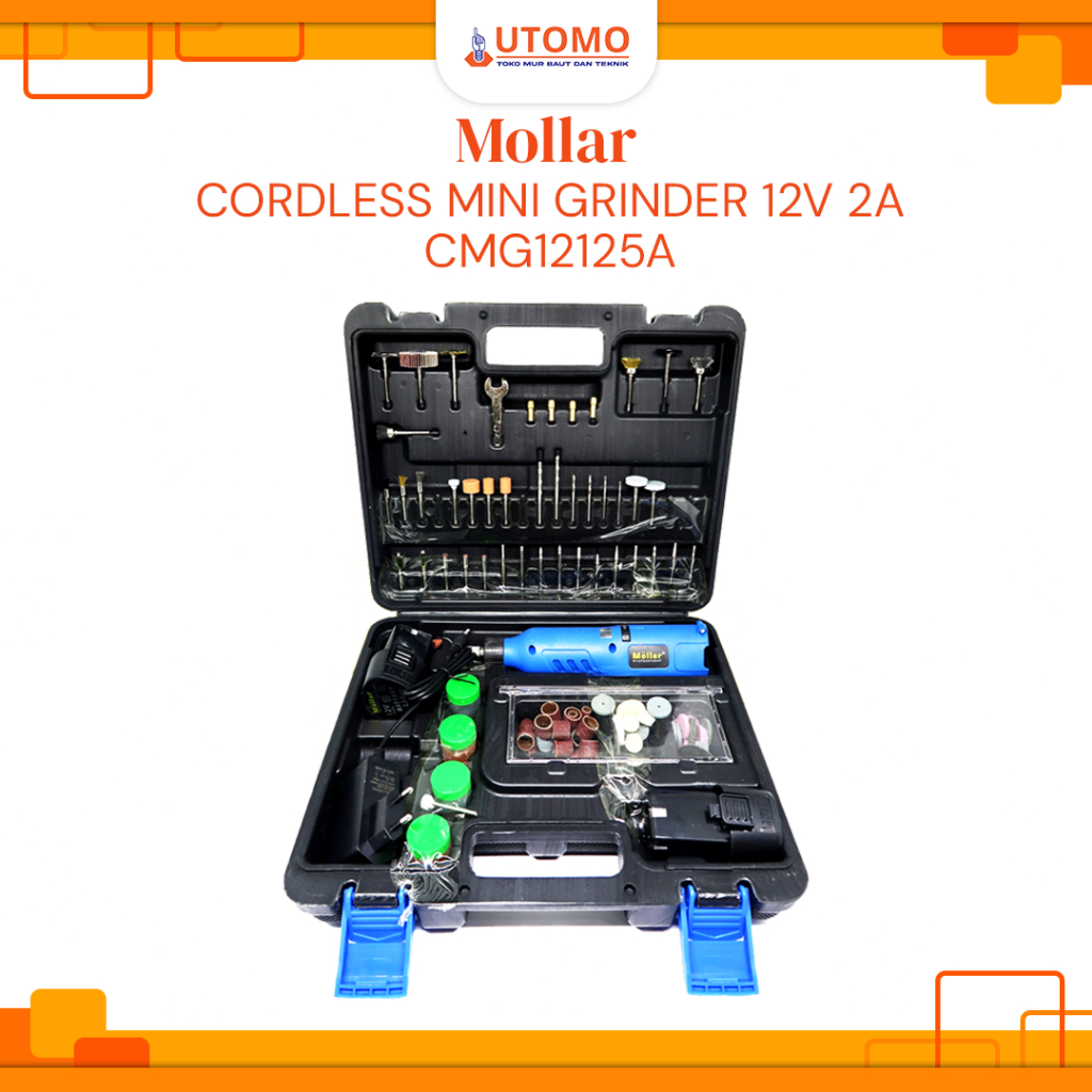 MOLLAR Mini Bor Gerinda Baterai CMG12125A Die Grinder Tuner Cordless