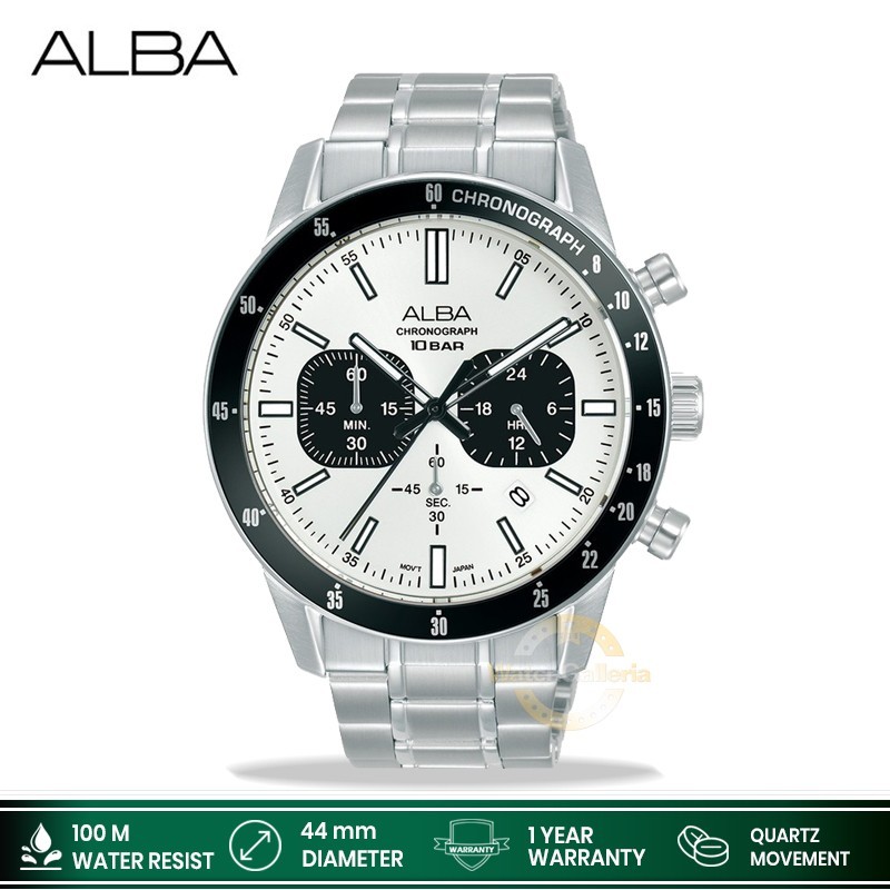 Jam Tangan Analog Pria Alba Active Chrono AT3J81 Original
