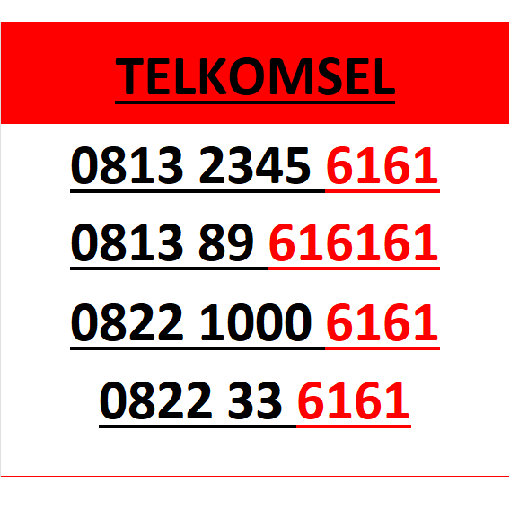 nomor cantik telkomsel simpati seri abab 6161 murah lengkap wn84 5000