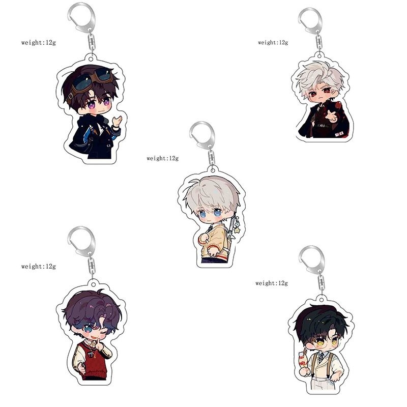 Keychain akrilik Love and Deepspace [ Xavier, Rafayel, Zayne, Caleb, Sylus ]