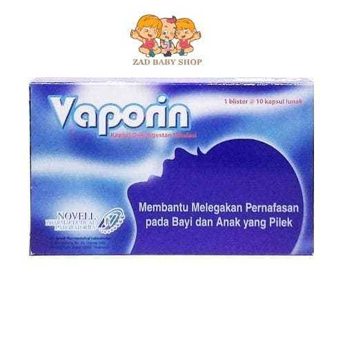 VAPORIN KAPSUL untuk melegakan pernapasan bayi