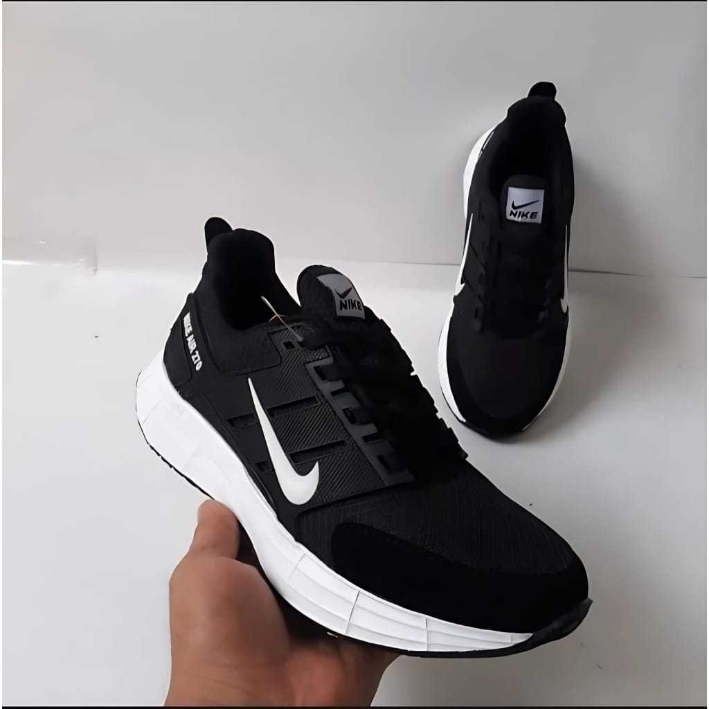 Sepatu Pria Wanita Sneakers Hitam Polos Running Sport bisa digunakan dengan Anak SD, SMP DAN SMA