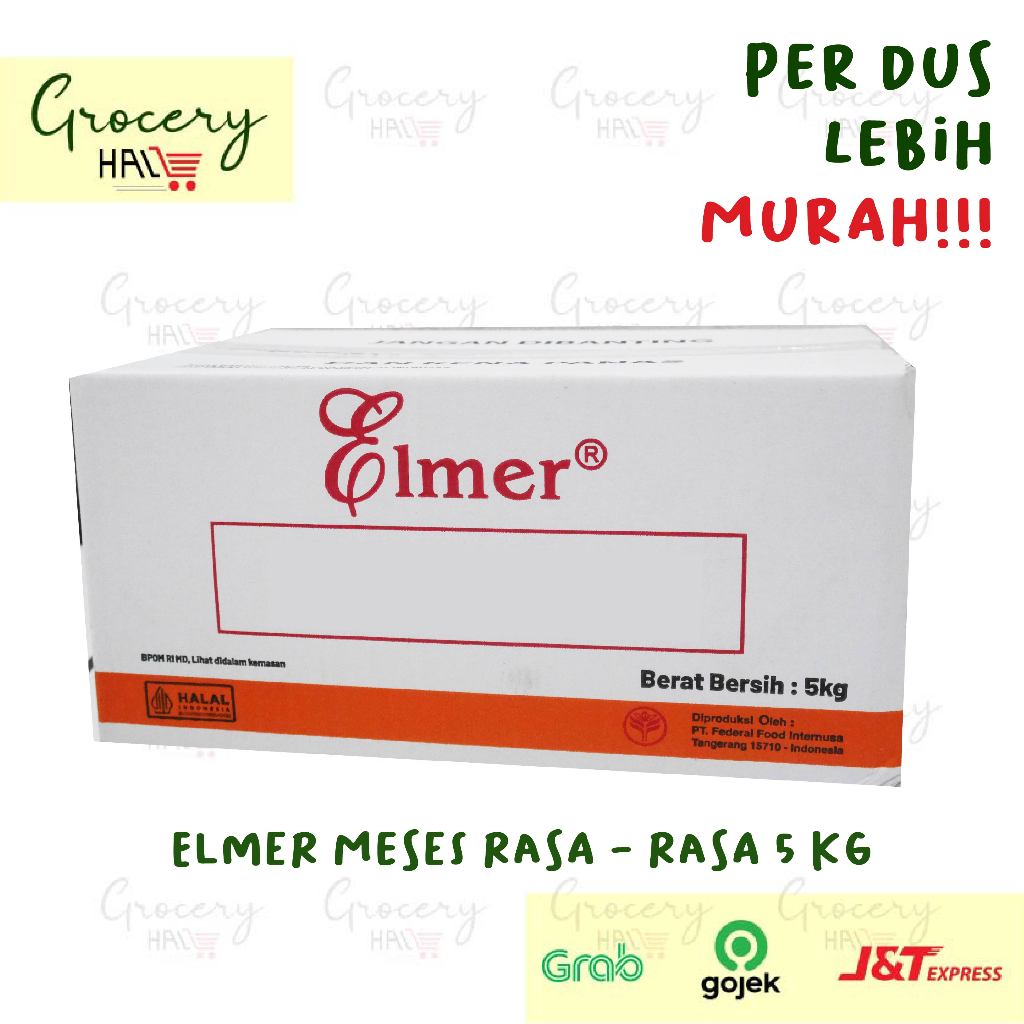 

[ HARGA DUS ] ELMER MESES ANEKA RASA 5 KG ( KEJU / TIRAMISU / GREENTEA / KOPI / TARO )