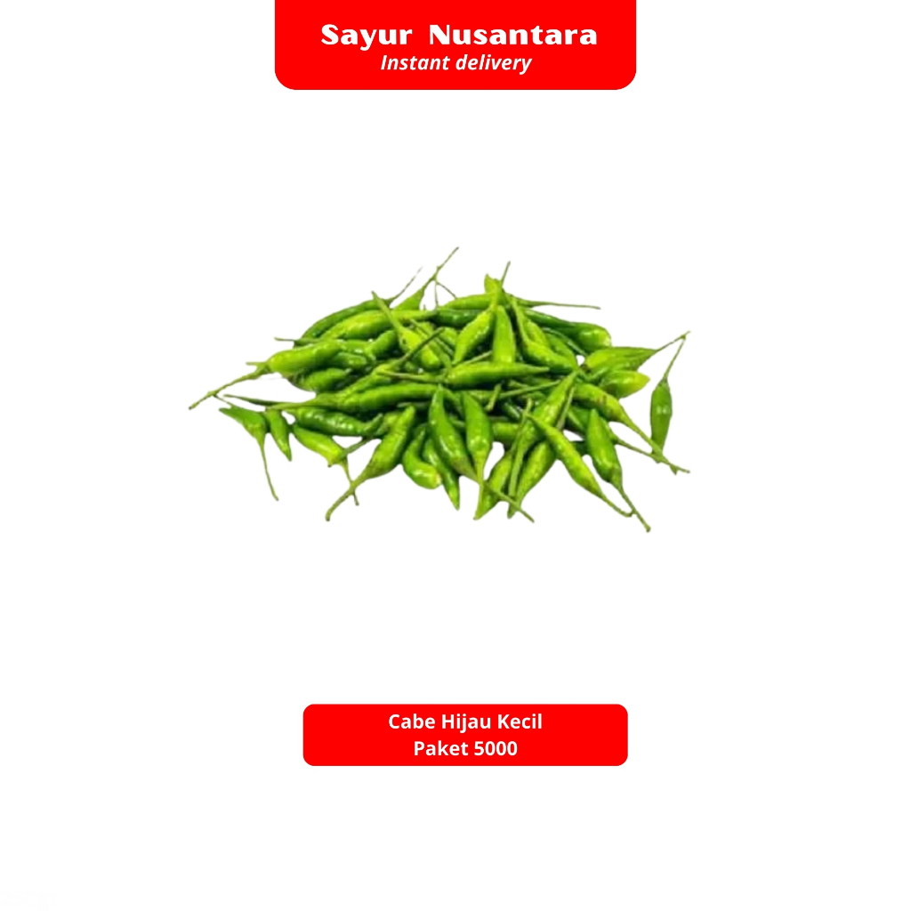 

Cabe Hijau Kecil Paket 5000 - Sayur Nusantara