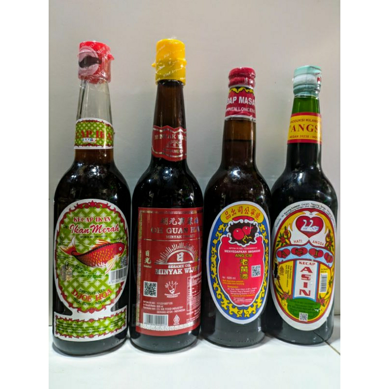 

kecap ikan Djoha/angciu/asin angsa/minyak wijen