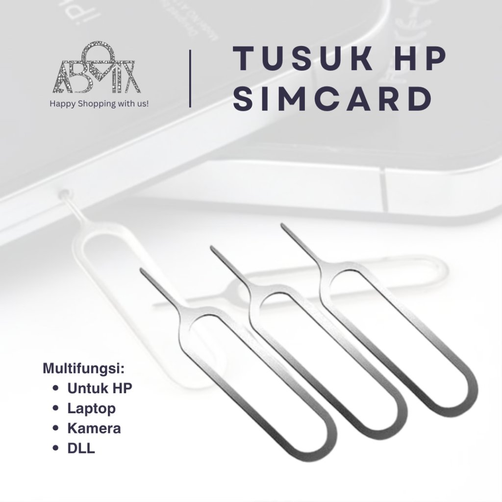 Tusukan SIM Card Jarum Hp Pembuka SIM Card Memori Card Ejektor