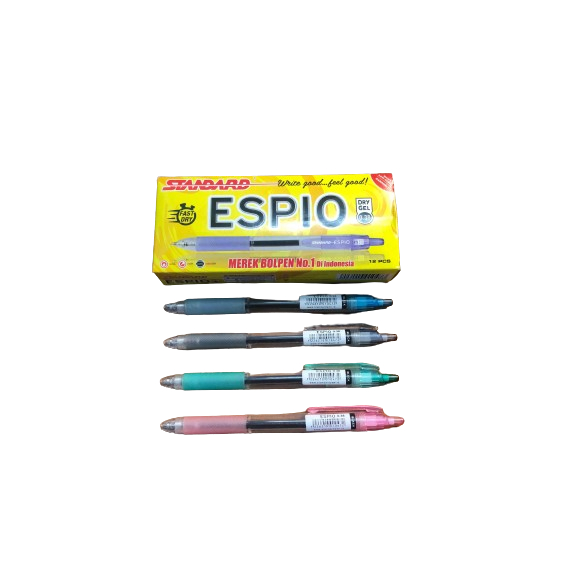 

Standard Pen - Espio 0.38 ( Pulpen, Pen, Ballpoint, Alat Tulis ) Per pcs