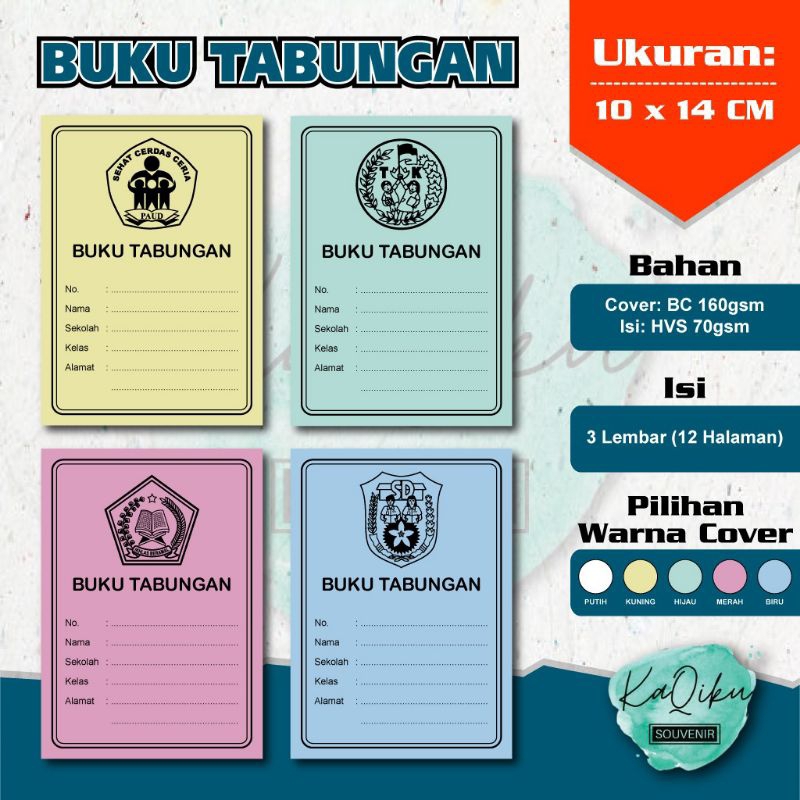 

Buku tabungan / Buku tabungan sekolah