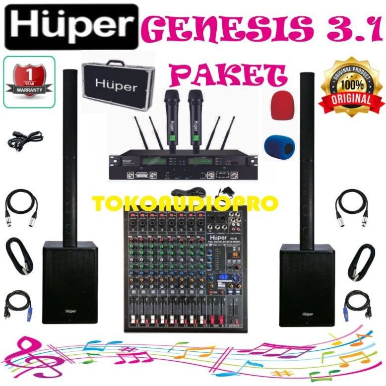 Paket SoundSytems Huper Genesis 3.1 Paket Speaker Aktif Huper Genensis Paket Sound Huper