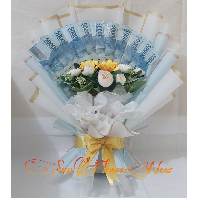 READY/ BUKET UANG DAN BUNGA / KADO ULANG TAHUN/ KADO WISUDA/ KADO CEWE/ BUKET BUNGA/ HADIAH
