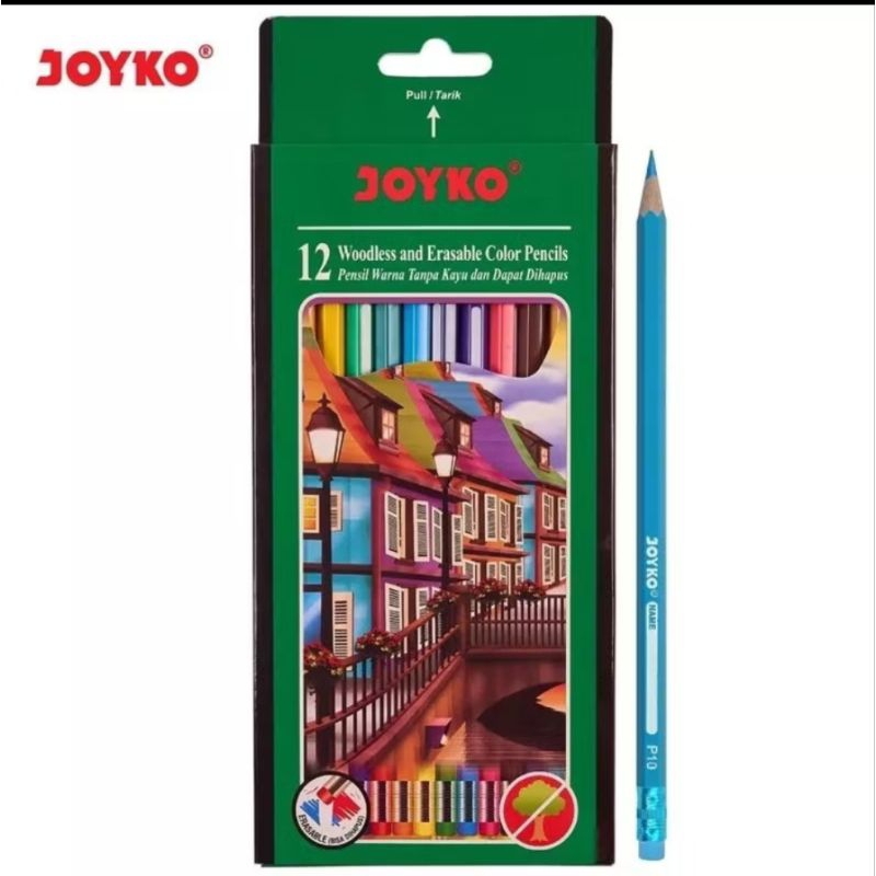 

(BISA HAPUS) Pensil warna Joyko cp-109/pensil warna hapus