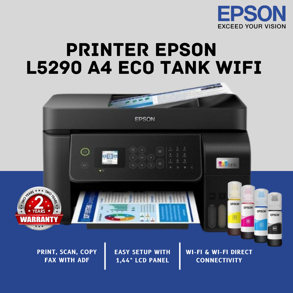 Printer EPSON EcoTank L5290 A4 WiFi- L5290 Ink Tank Printer with ADF