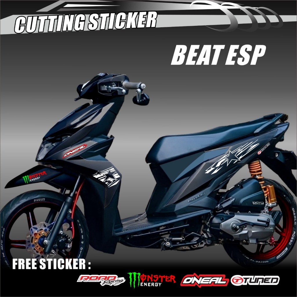 STRIPING STIKER VARIASI LIST MODIFIKASI MOTOR BEAT