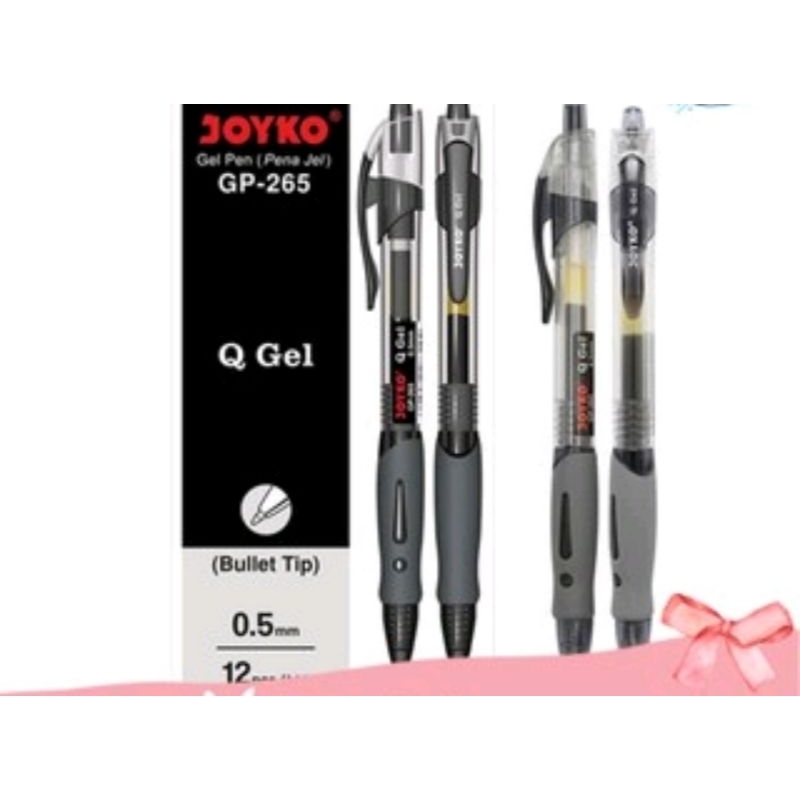 

Pulpen Joyko Q-gel GP-265 Hitam (12pc)