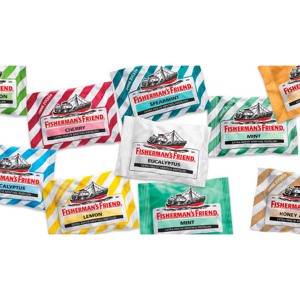 

Permen / Candy Fisherman's Friend Lozenges 25 Gr Choco Mentho Mint, Choco Orange, Choco Salted Caramel, Original, Strong Mint, Lemon, Spearmint, Honey Lemon, Blackcurrant, Citrus, Mint, Mandarin Orange