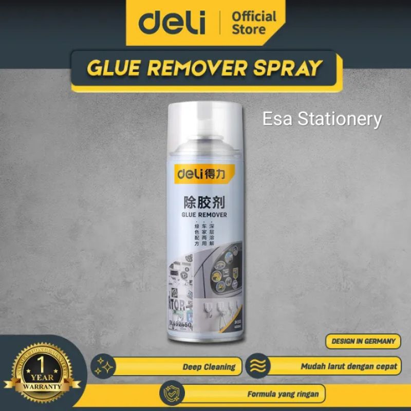 Deli Glue Remover Spray/Semprotan Pembersih Lem/Stiker 450ML DL492450