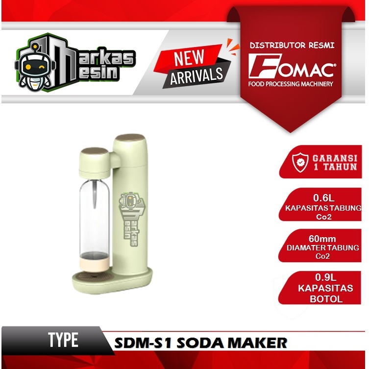 Soda Maker Machine SDM-S1 FOMAC Mesin Pembuat Soda