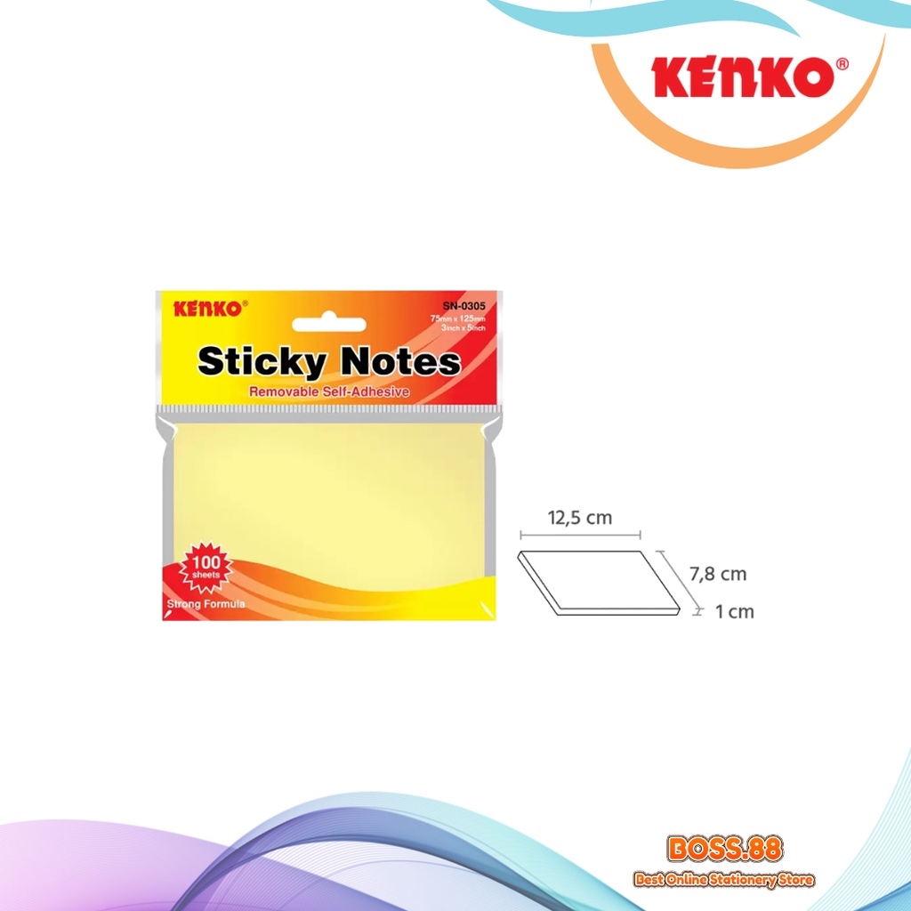 

STICK NOTE / NOTES TEMPEL KENKO SN-0305 YELLOW (1 PCS)